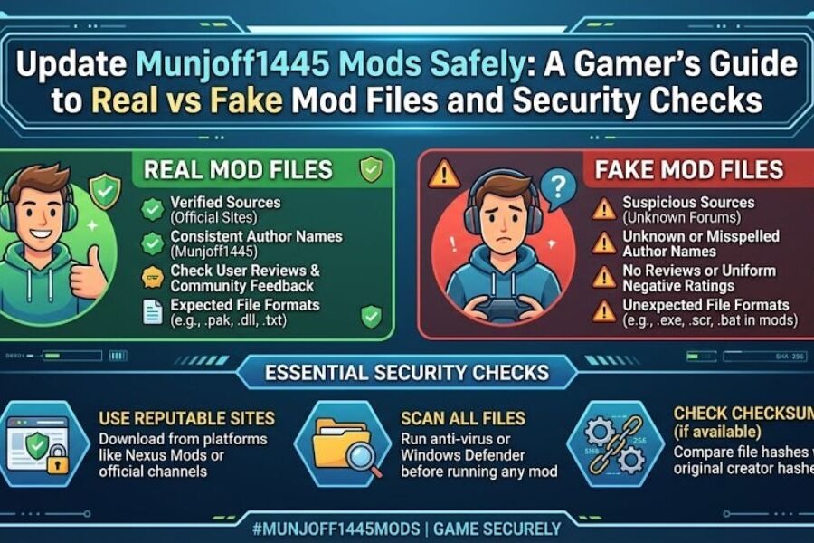 Update Munjoff1445 Mods Safely: A Gamer’s Guide to Real vs Fake Mod Files and Security Checks